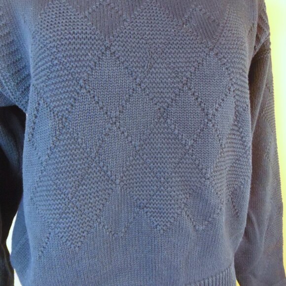 Vintage Liz Sport Argyle Knit pattern SZ Med Women's Sweater Collectible 90s - Picture 5 of 10
